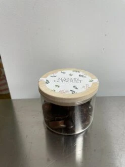 BONBONNIERE VERRE ET BOIS 205G