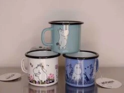 TASSE FER EMAILLE DECOR TURQUOISE