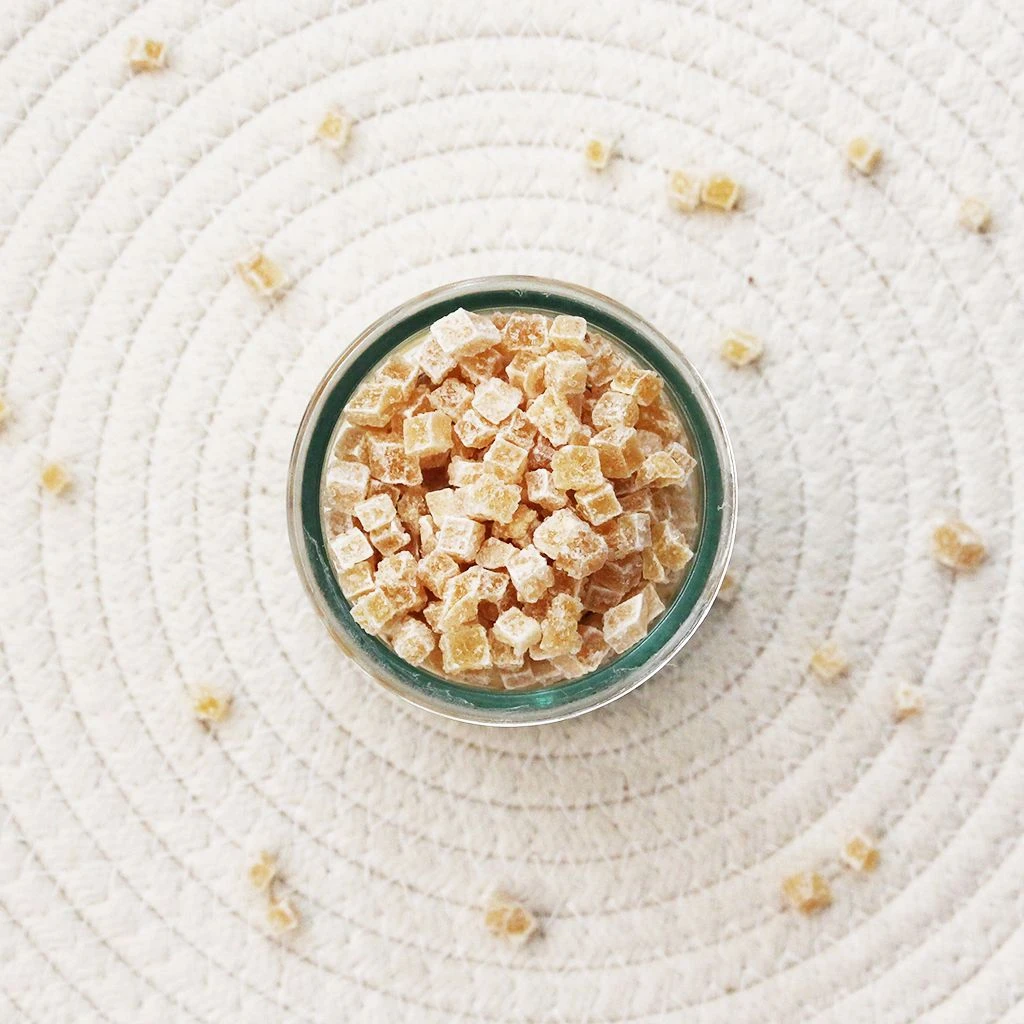 GINGEMBRE CONFIT EN CUBES 4X4MM BIO 1 GINGEMBRE CONFIT EN CUBES 4X4MM BIO