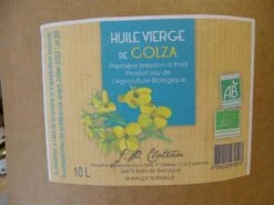 HUILE VIERGE DE COLZA