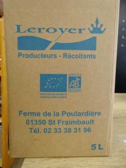 JUS DE POMME BIO BIB 5L